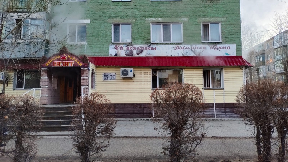 В Аксу сгорело кафе