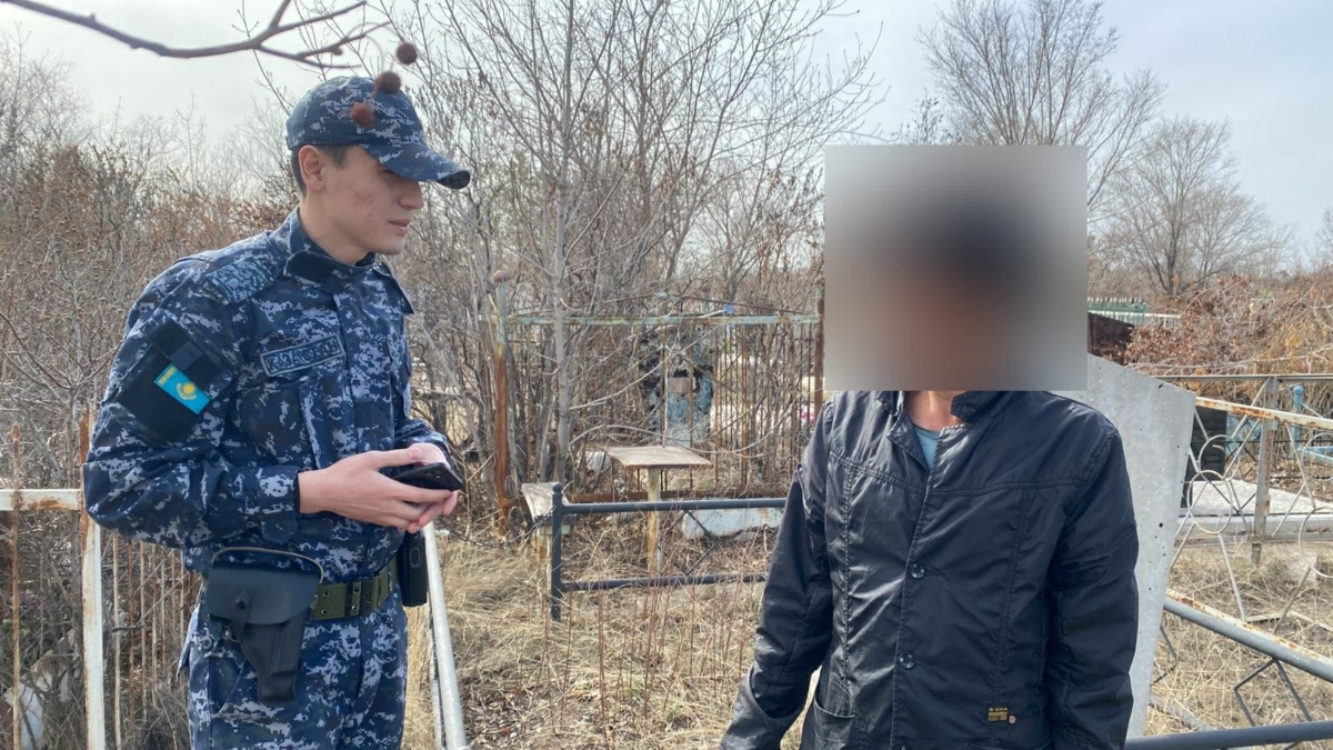 На Суворовском кладбище задержали находящегося в розыске жителя Петропавловска