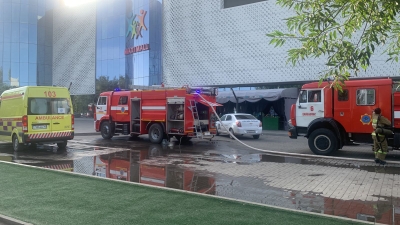Ликвидирован пожар в торговом доме в Экибастузе