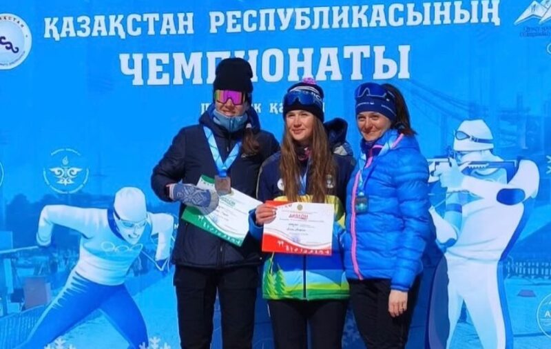 Павлодарские лыжницы стали призерами чемпионата страны