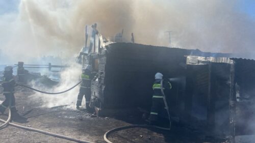 Нежилой частный дом сгорел в Экибастузе