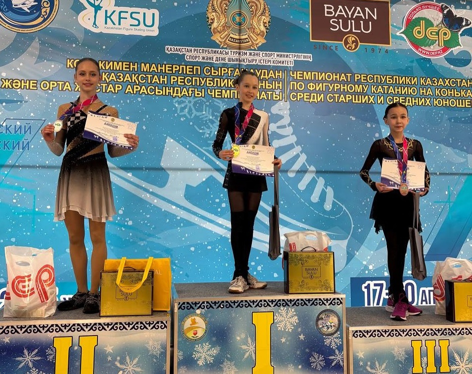 Павлодарка стала чемпионкой Казахстана по фигурному катанию