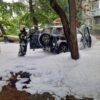 В Павлодаре в припаркованном внедорожнике взорвался газовый баллон