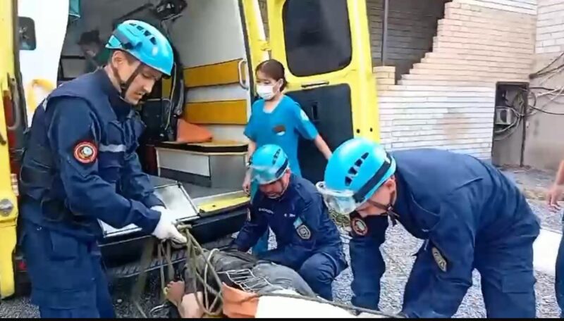 В Аксу на стройплощадке пострадал рабочий