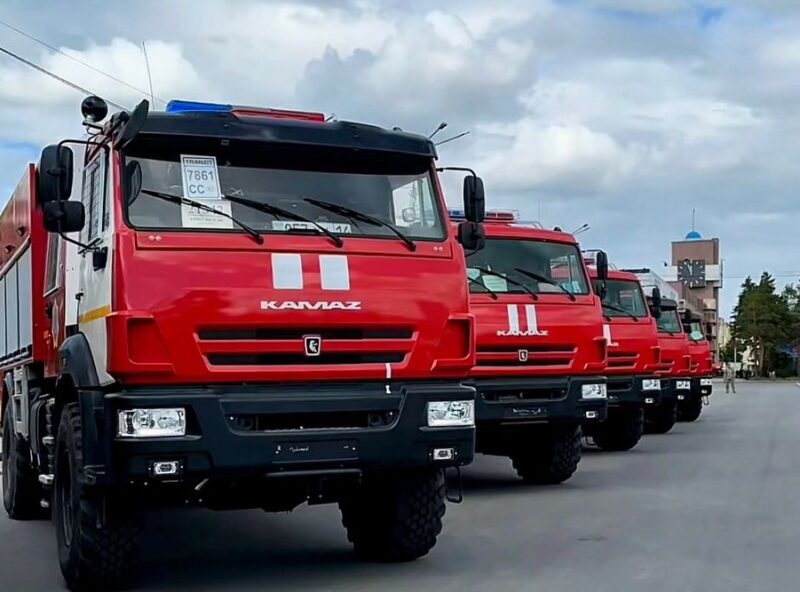 Павлодарский ДЧС получил новые пожарные машины