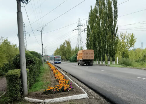 В Аксу завершается ремонт дорог