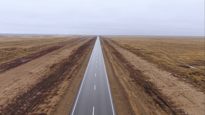 В Павлодарской области отремонтировали участок трассы Атамекен- Курчатов