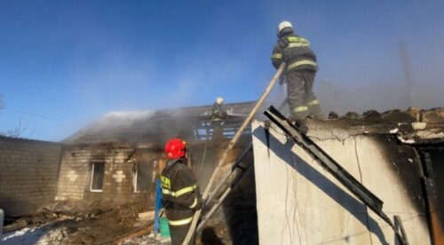 Пожар в Иртышске: причина еще не установлена