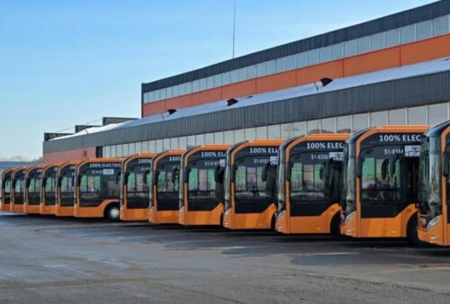 На маршрут № 21 в Павлодаре вышли электробусы