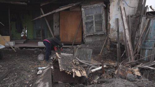 В Павлодаре у женщины-зооволонтера частично обрушилась стена дома