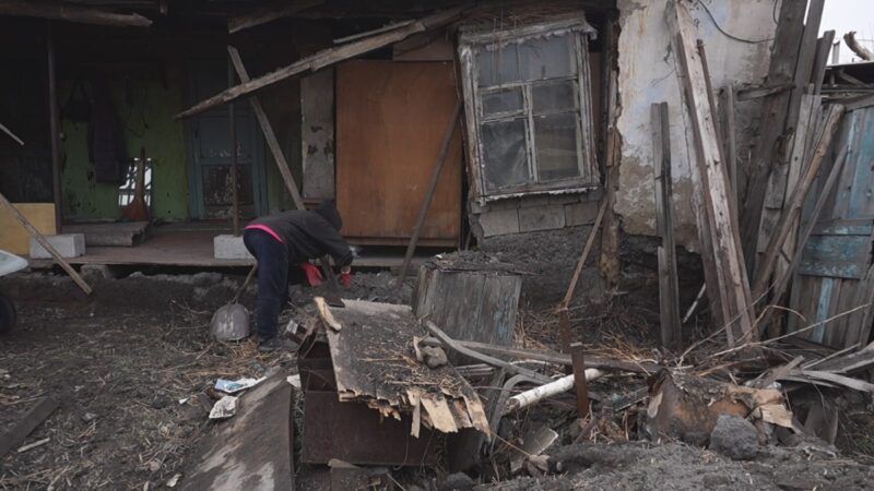 В Павлодаре у женщины-зооволонтера частично обрушилась стена дома