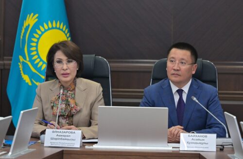 Асаин Байханов встретился с министром здравоохранения Акмарал Альназаровой