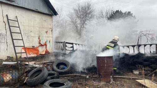 Павлодарские пожарные ликвидировали пожар в садоводстве «Здоровье»