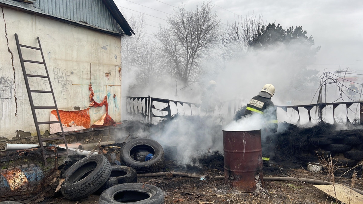 Павлодарские пожарные ликвидировали пожар в садоводстве «Здоровье»