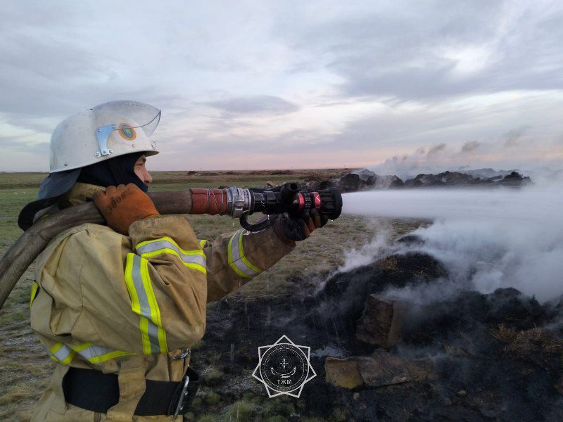 В Павлодарской области загорелась свалка