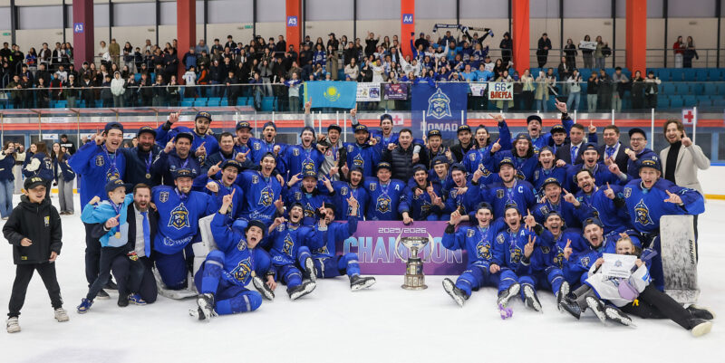 Павлодарские хоккеисты — чемпионы: семь воспитанников Прииртышья взяли золото с «Номадом»