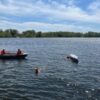 Павлодарец с сыном перевернулись на байдарке на Иртыше
