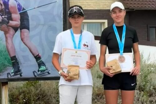 Павлодарские лыжники завоевали две бронзы на летнем чемпионате страны