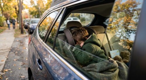 Уснул в машине: павлодарские полицейские три часа разыскивали пропавшего мальчика