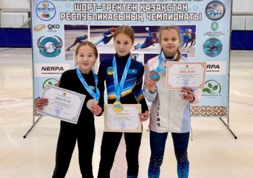 Павлодарка завоевала золото на чемпионате Казахстана по шорт-треку
