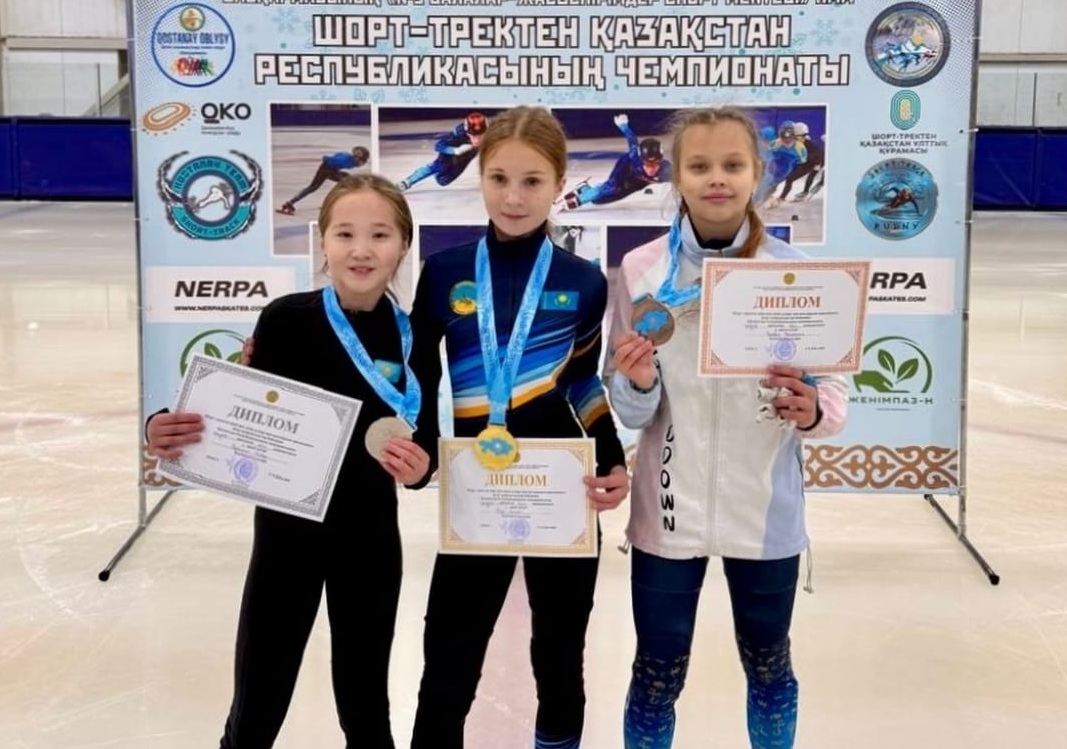 Павлодарка завоевала золото на чемпионате Казахстана по шорт-треку