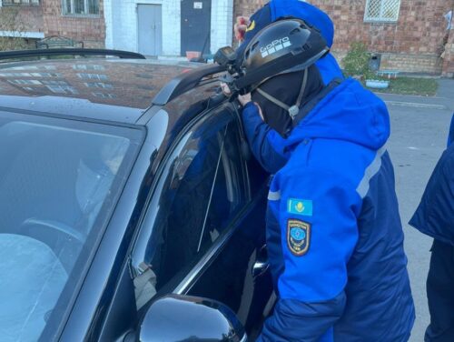 В Павлодаре двухлетний ребенок случайно заперся в машине: на помощь пришли спасатели